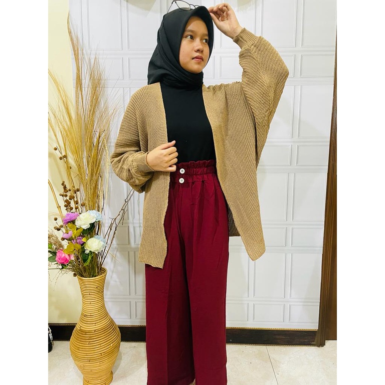 Toply shop Cardigan rajut tebal model batwing / Cardi rajur 7get  / Outer rajut jumbo ovesize