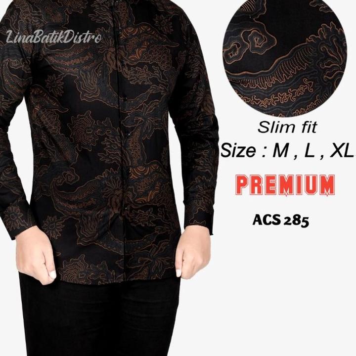 ✯ BAJU BATIK PRIA SLIM FIT MODERN ELEGAN KEMEJA BATIK PRIA SLIM FIT KATUN PREMIUM CBL962 ➪