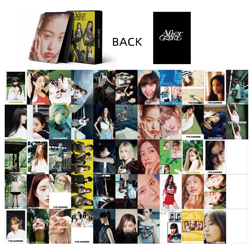 52pcs/box IVE Album After Like Photocards Rei Liz Wonyoung Yujin Gaeul Leeseo Lomo Kartu Kpop Postcards