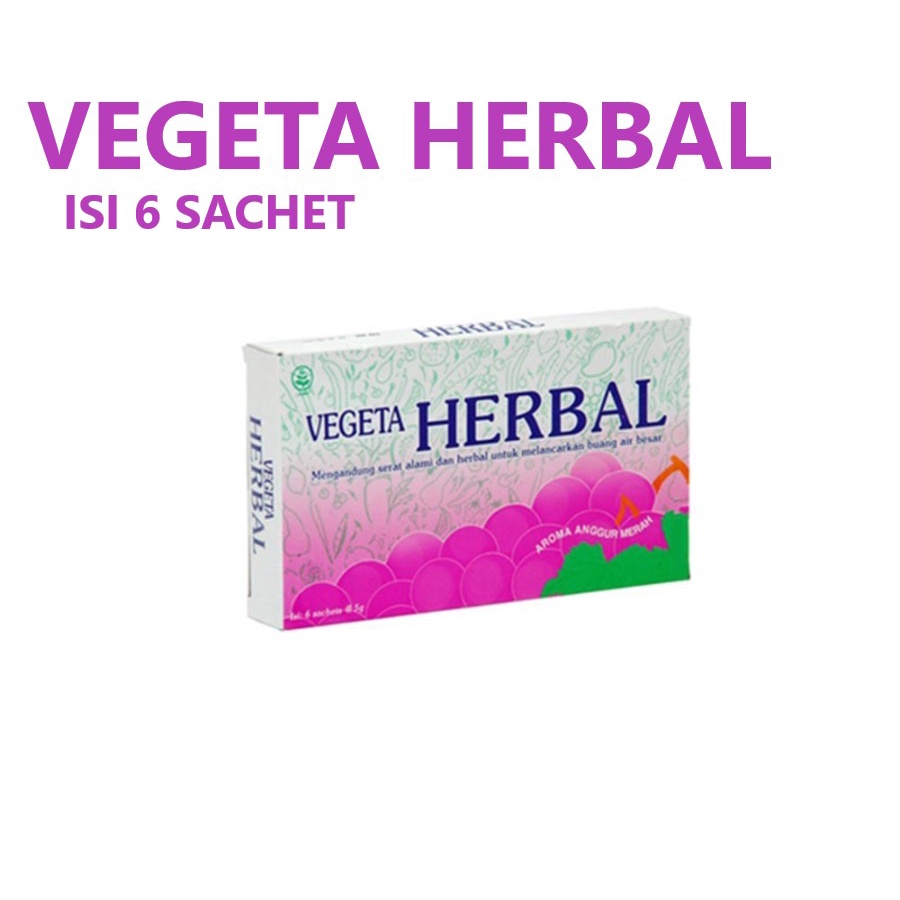 VEGETA HERBAL 1 BOX ISI 6 SACHET