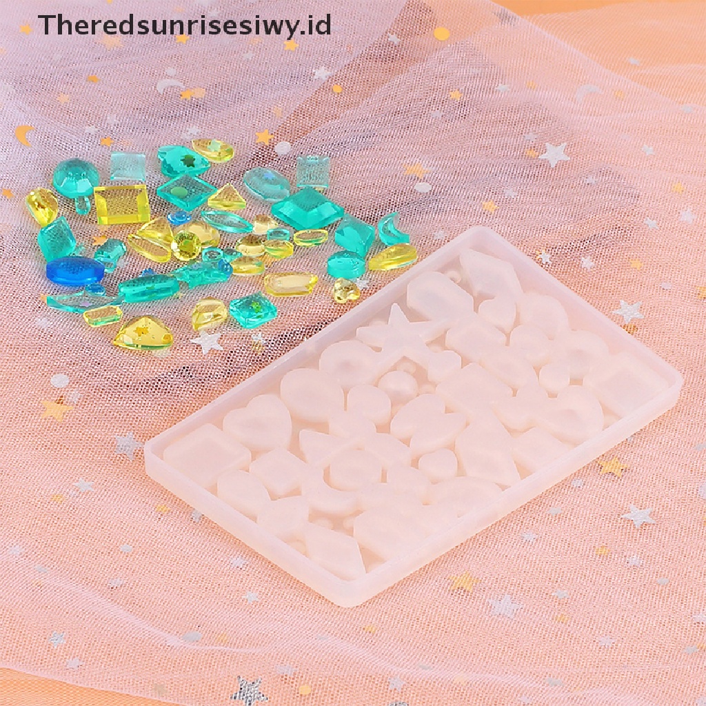 #New# 1pc Perhiasan Cetakan Silikon DIY Geometris Kalung Eardrop Fondant Kue Mold~