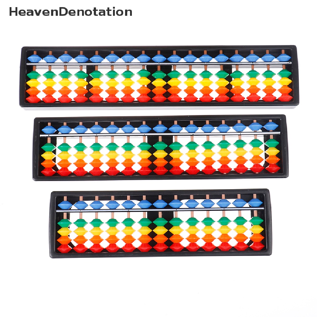 [HeavenDenotation] Portable 13 / 15 / 17 Column Abacus Arithmetic Soroban School Math Learning Tool HDV