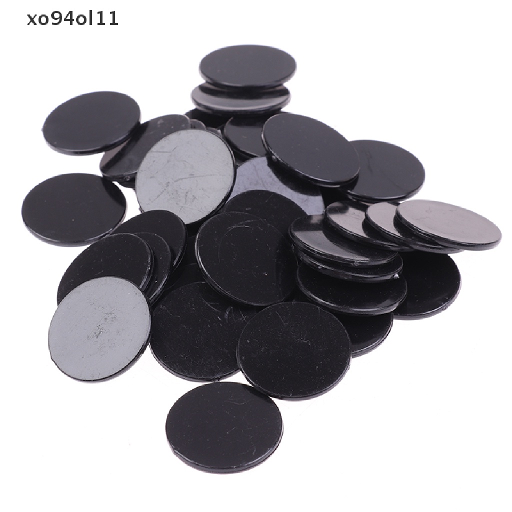 Xo 40pcs Alas Plastik 23mm Alas Meja Game model Base 23mm Alas Bulat OL