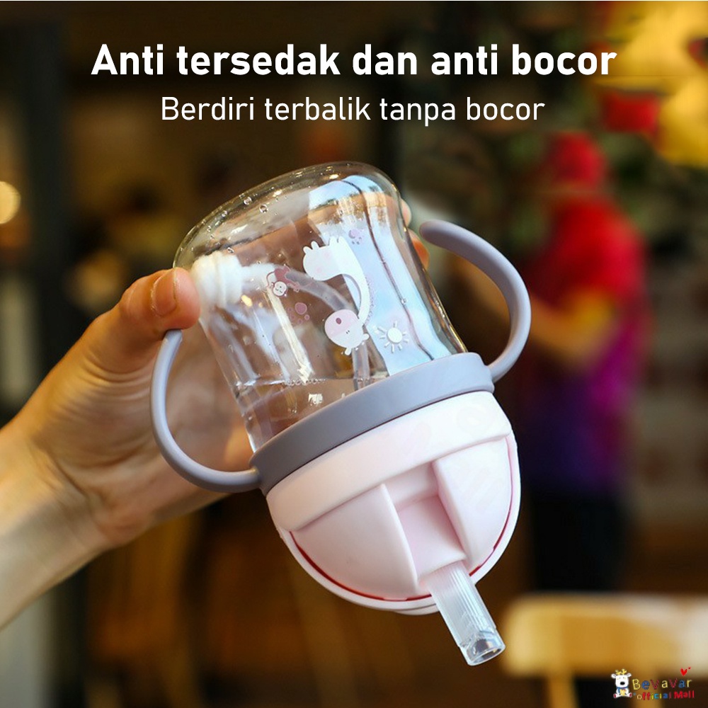 BEVAVAR Botol Minum Air anak baby Anti Tumpah Sedotan Training Cup Bayi BPA Free Gelas Anak Balita