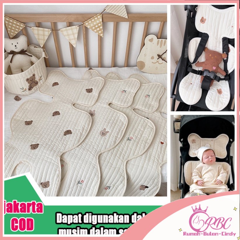 COD Korea Sunshine Matras / Alas Duduk Stroller / Car Seat Bayi / Anak Bantalan Kursi Mobil Stroller  Bayi Portabel Bahan Katun Tebal Menyerap Keringat Breathable