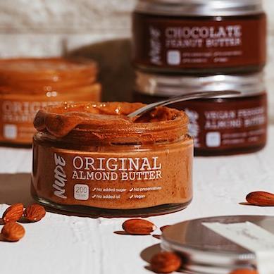 

➨ NUDE Original Almond Butter Unsweetened 200g - Natural Vegan Spread Keto Friendly ☈