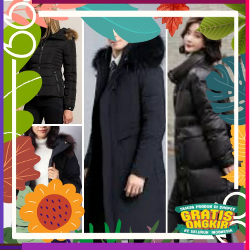 OBRALLL.... Jaket Musim Dingin / Winter / Parka / Kerah Bulu Tebal Bulu Angsa Mewah Brand Original /