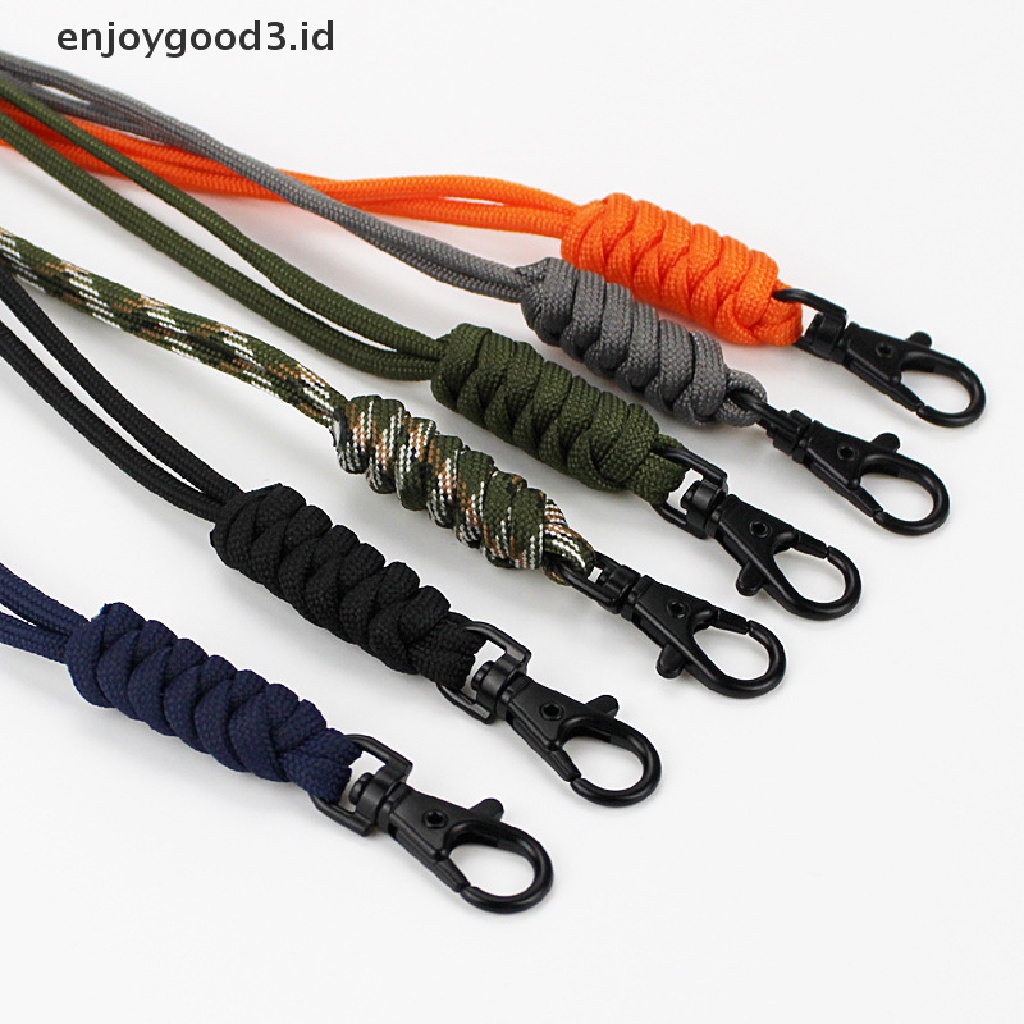 [Rready Stock] Cincin Gesper Yang Dapat Diputar Kekuatan Tinggi Cord Lanyard Gantungan Kunci Ponsel (ID)