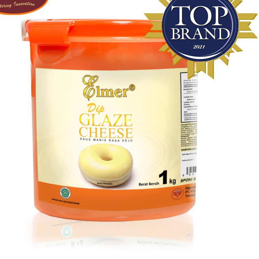 

♕ Elmer Dip Glaze Cheese 1 kg | Topping Donat | Selai Roti ➨