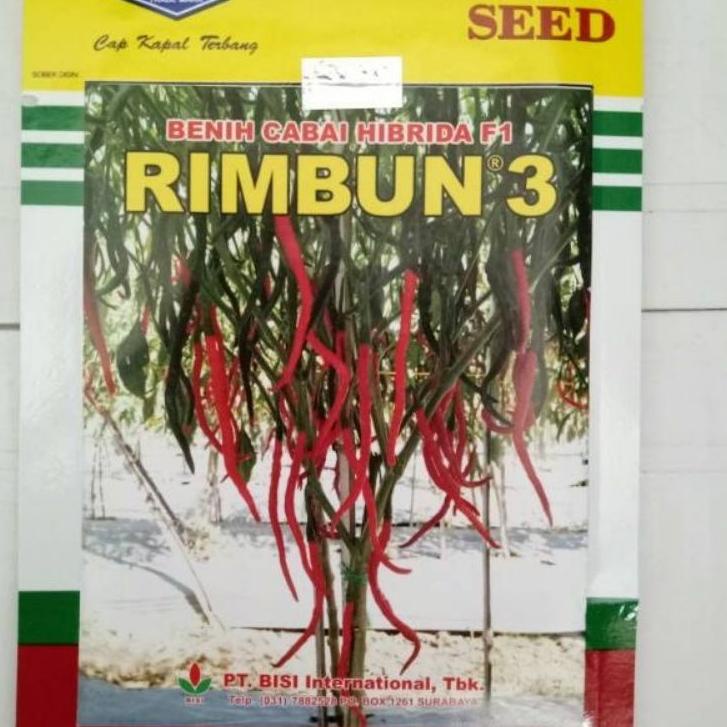 ֍ Benih cabe keriting hibrida RIMBUN 3 F1 10 gram dari kapal terbang chia tai seed ➲