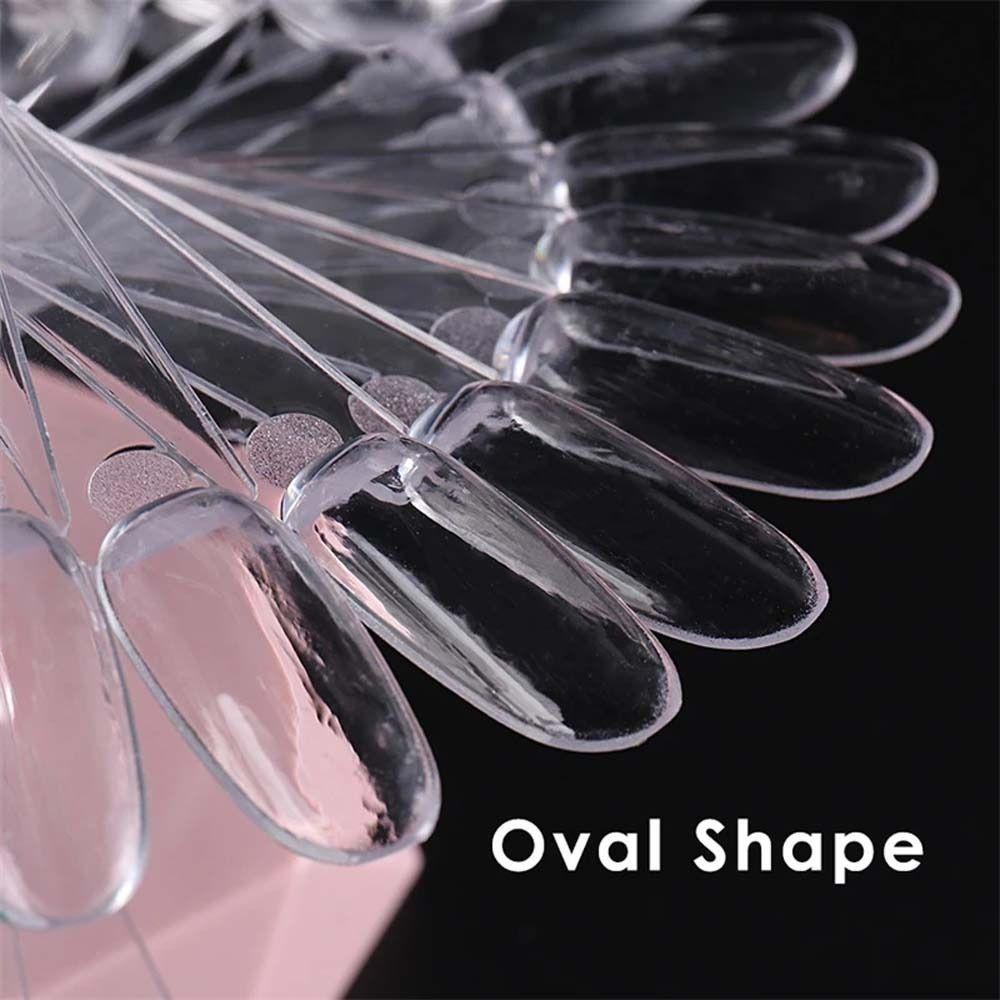 Mxbeauty Nail Art Display Stand Oval Persegi Berbentuk Papan Nail Art Jepang Gel Polish Mandi Nail Art Training Kuku Palsu Spiral Nail Art Tips Rak