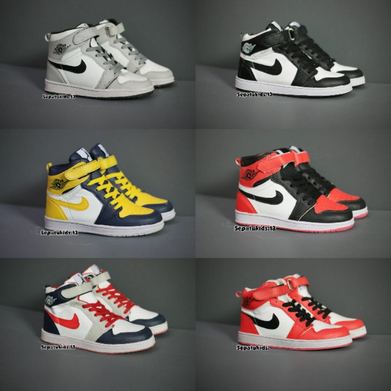 Sepatu jordan anak laki laki perempuan 3-12 tahun import quality