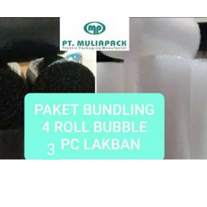 

✨STAR✨ Bubble Wrap 30cmX10m 4 roll + Lakban 3 pc ( MAX 1 PAKET DALAM 1 CHECK OUT ) 