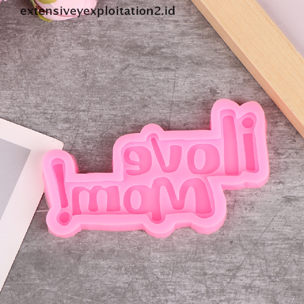 {NEW} Mother's Day Cetakan Silikon Cinta Keluarga Dekorasi Kue Alat Kue Dapur DIY.