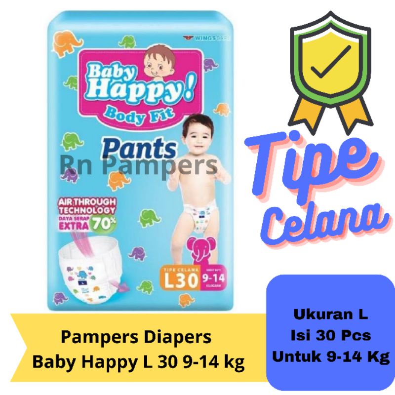 Baby Happy L30 Tipe Celana Pampers Murah Baby Happy Diapers