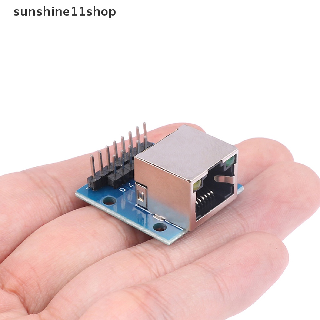 Sho RJ45 Network Port Adapter Kepala Kristal Female Socket Circuit Board Dengan Lampu N