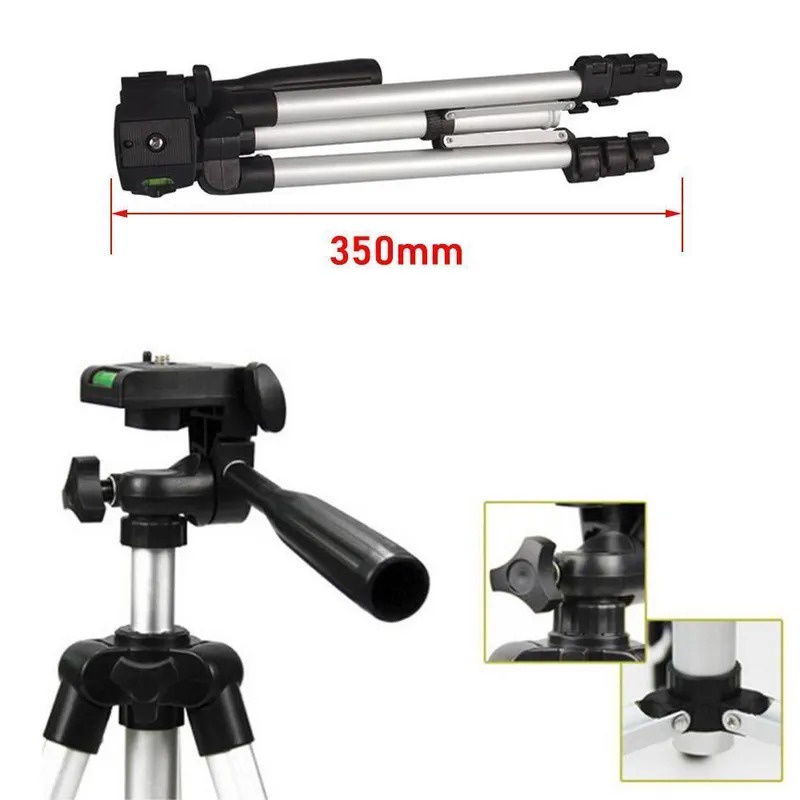 Tripod 3110 Aluminium Teleskopik DSLR Kamera Smartphone Holder