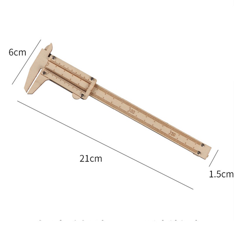 Gifted EDUCATION DIY Vernier Caliper Tangan Rakitan Alat Ukur Bahan Eksperimen Edukasi Hadiah Proyek Sekolah