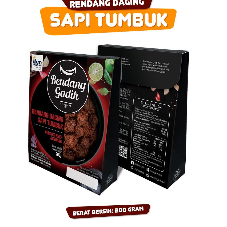 

(Terbaik) Rendang Daging Sapi Tumbuk - Rendang Gadih