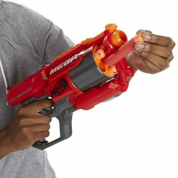SALE TERMURAH  MAINAN TEMBAKAN NERF MEGA CYCLONESHOCK N-STRIKE