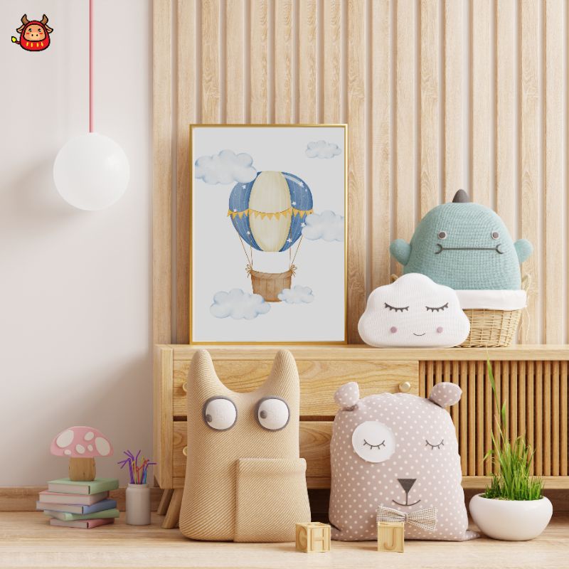 Nursery Room decor baby elephant decoration baby room kamar bayi toddler hiasan kamar wall art