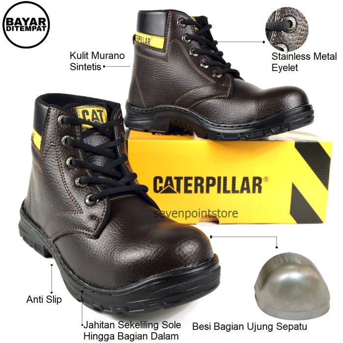 Safety Sepatu Safety - Sepatu Caterpillar Safety Kerja Lapangan#Sepatukerja