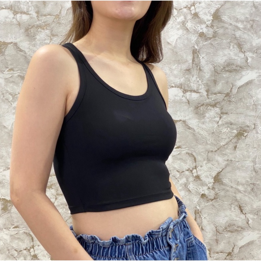 CAVALU Korean Crop Tank Top Basic Tee Crop Top 179