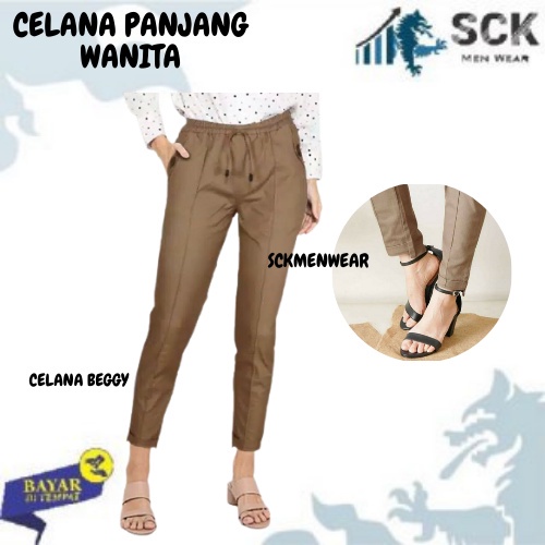 Celana Panjang BAGGY PANTS Carry Blessing PREMIUM AMERICAN DRILL / Pakaian Kerja Formal Wanita - sckmenwear GROSIR