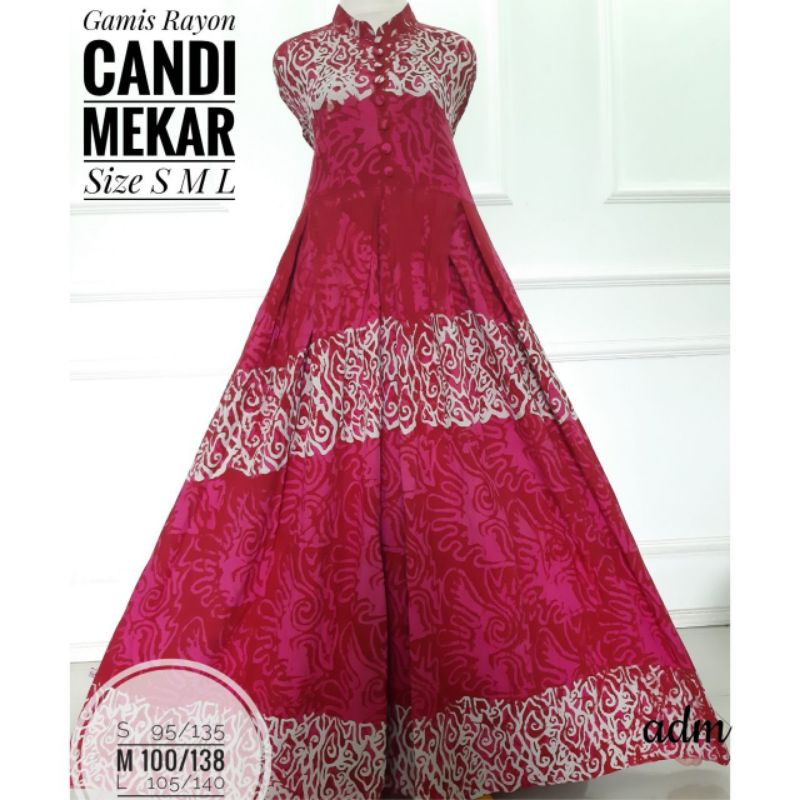 PROMO GAMIS RAYON TWILL CANDI MEKAR SIZE S LD 95/135