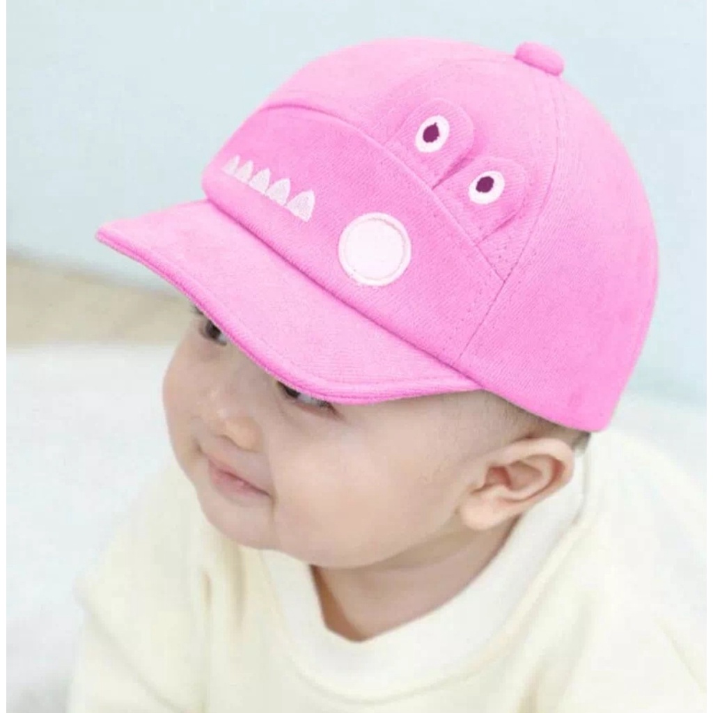 Topi Bayi Aligator Motif Topi Motif Buaya Crocodile Bordir Nama Anak Custom SUKA SUKA