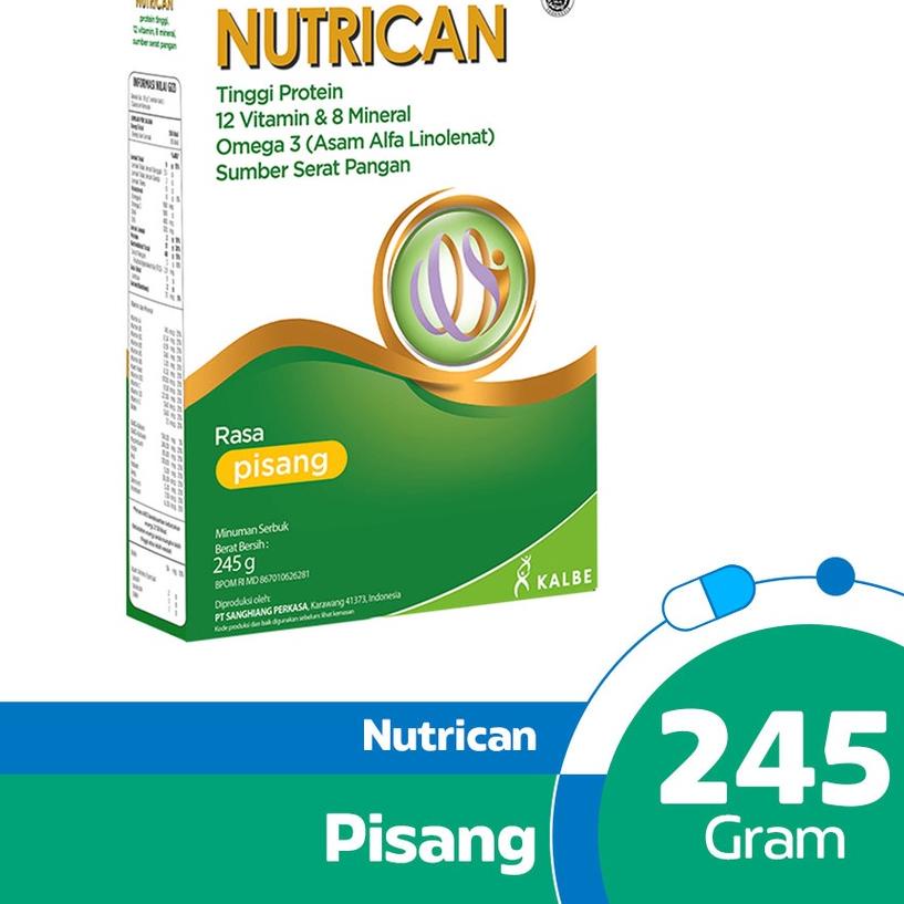 

✯ Nutrican Pisang 245gr - Tinggi Energi dan Protein ✰