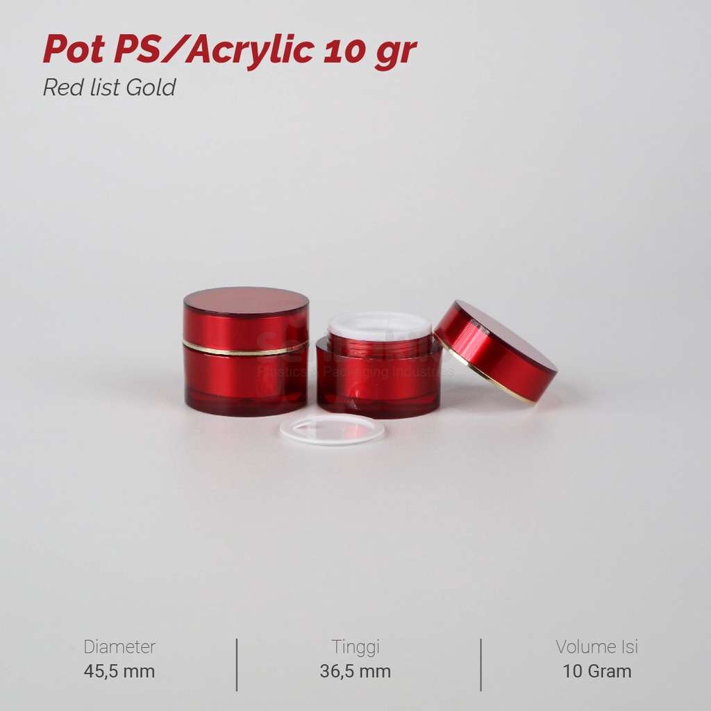 Pot Kosmetik 10 Gram Acrylic / Pot Kosmetik Acrylic 10 gr