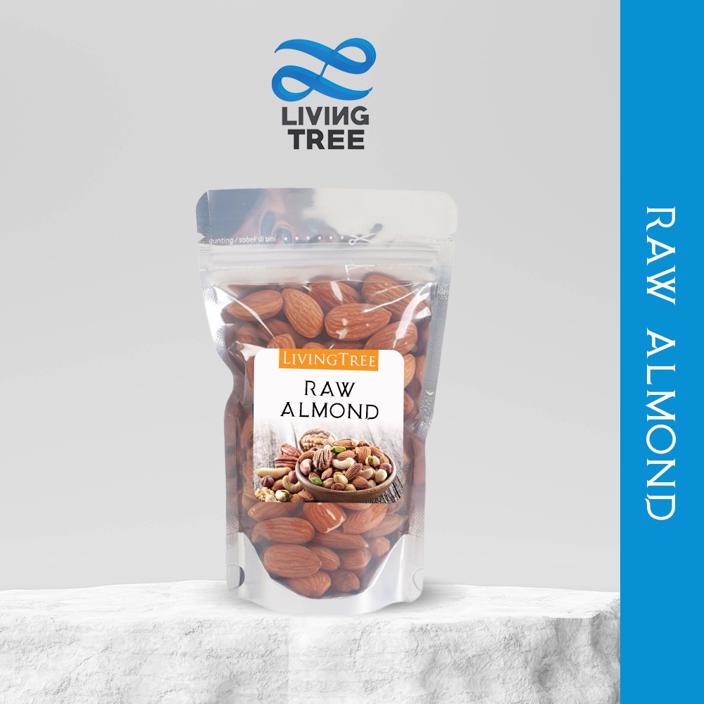 

kacang almond 1000 Gram mentah tanpa Kulit