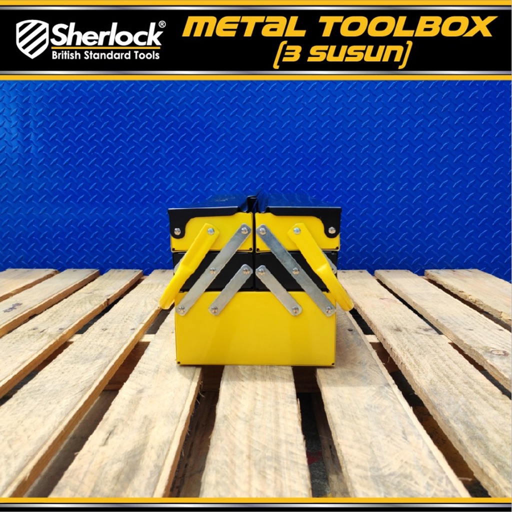 Tool Box Besi 3 Susun Metal Toolbox 3 Layer Sherlock Daily Duty, Box Besi Serba Guna