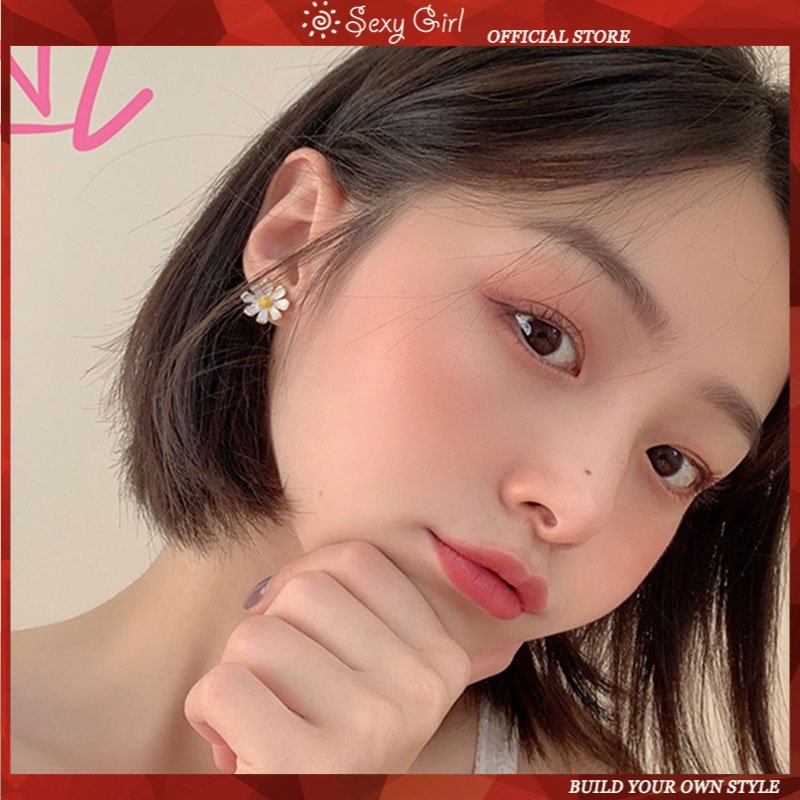 Anting Stud Daisy Kecil Korea Bunga Anting Wanita Lucu Fashion Stud Earrings GIRL Ear SEXY GIRL JEWELRY