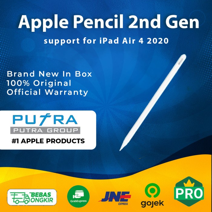 Apple Pencil 2nd Generation iPad Air 4 2020 Apple Pencil Gen 2 Resmi - Resmi Inter Limited