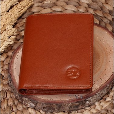 Dompet Kartu Pria Lipat Kulit Asli Original KULIT SAPI Kualitas Terbaik DE01