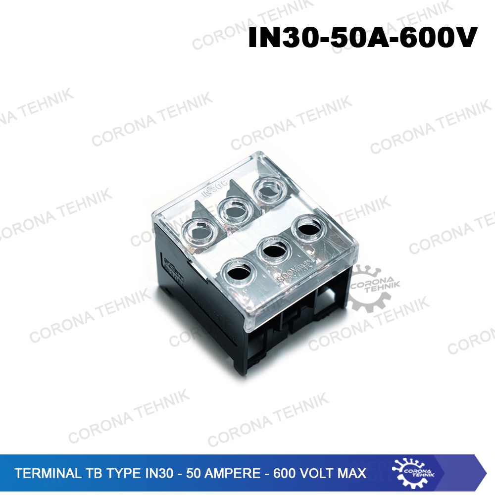 Type IN30 - 50 Ampere - 600 Volt Max Terminal TB