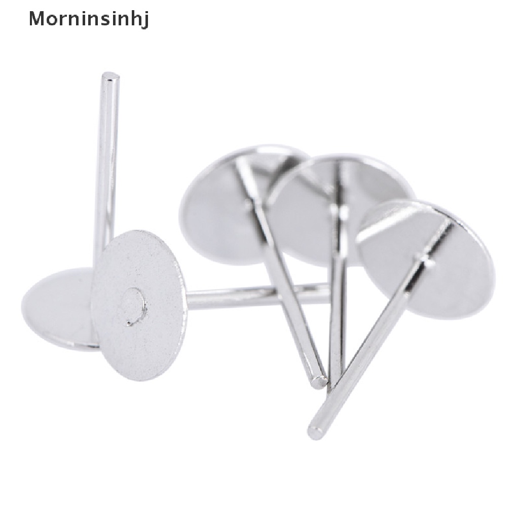 Mornin 200 Pcs/Bag DIY Perhiasan Anting Ear Stud Pin Temuan DIY Membuat Aksesoris id