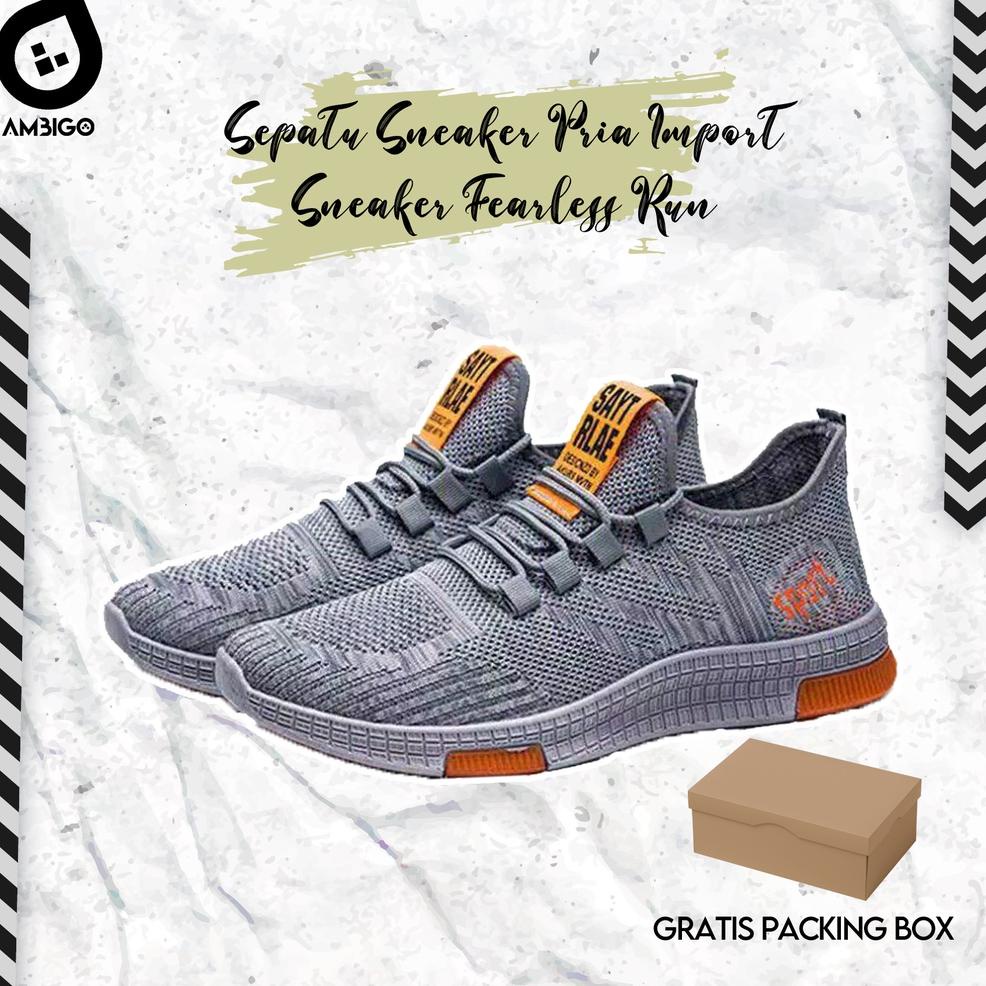 MURAH BANGET [ 100% PRODUK IMPORT ] Ambigo Sepatu Sneaker Pria Import - Sneaker Fearless Run RR01 Ru