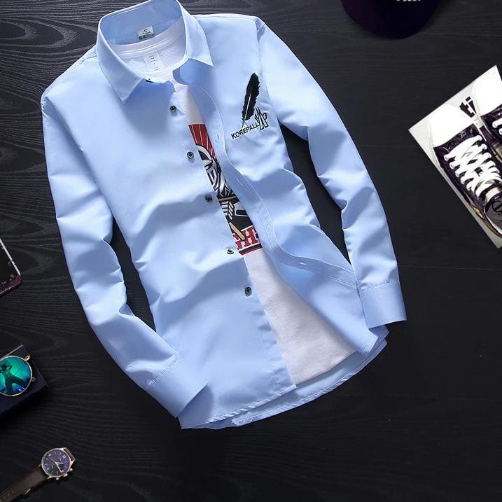 ☛ animos / kemeja KOREPALL M,L,XL,XXL / kemeja pria lengan panjang / kemeja casual ➷