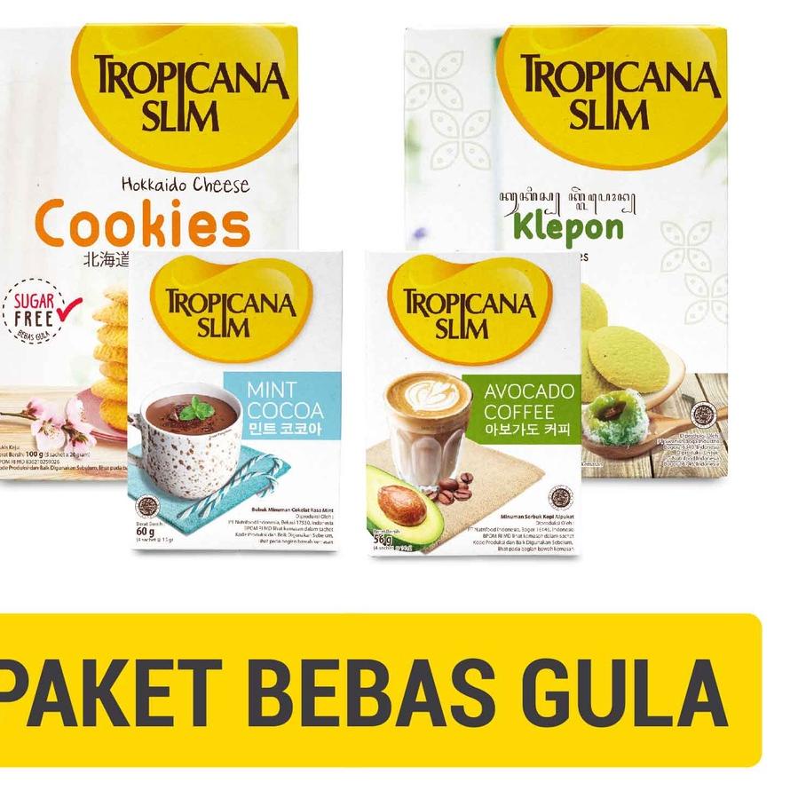 

❊ Paket Snack dan Kopi Tropicana Slim - Snack Bebas Gula ♩