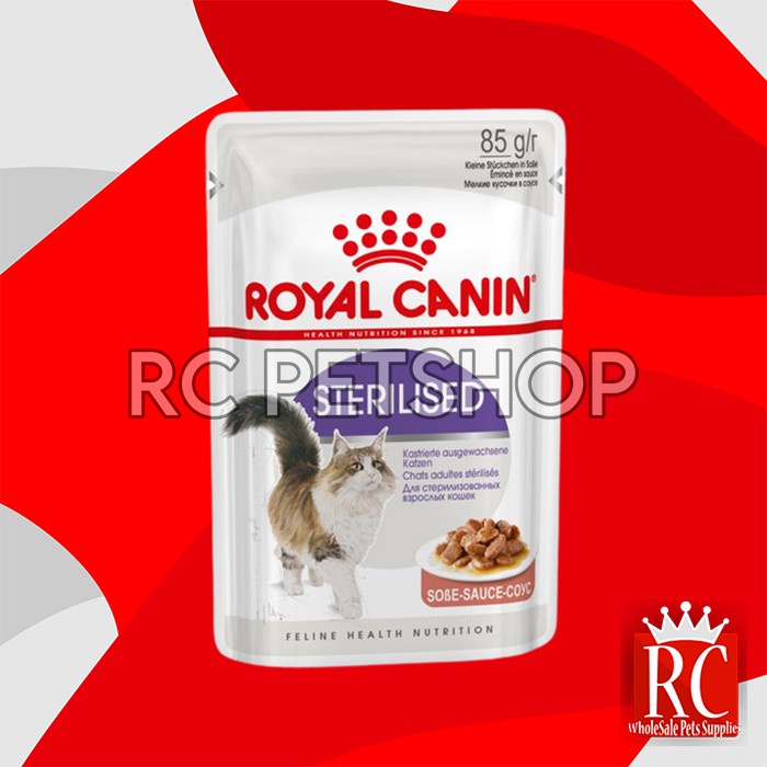 Makanan Basah Kucing Steril Royal Canin Sterillised Cat Food 85 Gram