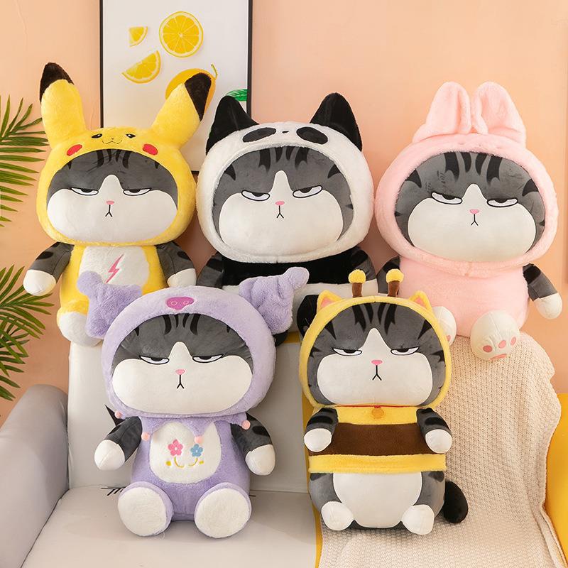 Kreatif Baru Cross-dressing Kucing Mainan Mewah Indah Anak Bantal Boneka Dekorasi Rumah Hadiah Ulang Tahun