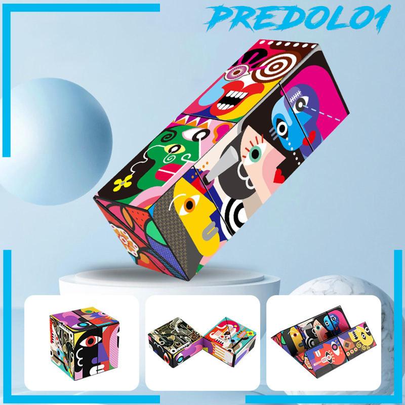 [Predolo1] Puzzle Kreatif Kubus Lancar Sensory Mainan Untuk Pesta Nikmat Anak Pemula