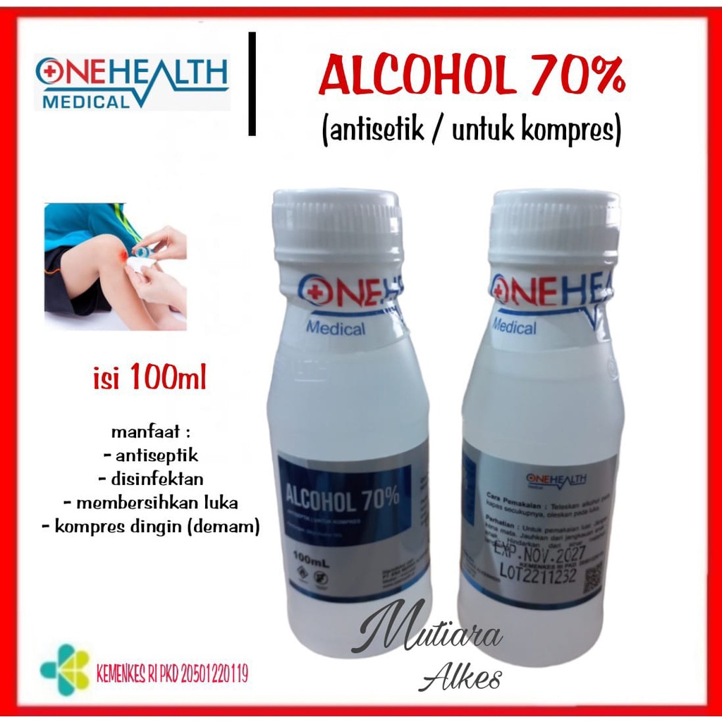 Alkohol 70% Alcohol Antiseptik 100 ml