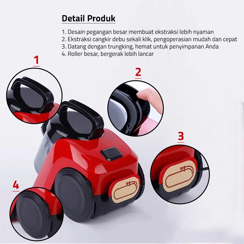TERBARU DE ESSENTIAL VACUUM CLEANER PENYEDOT DEBU 1487 - VACUM CLEANER RUMAH PENYEDOT DEBU KARPET