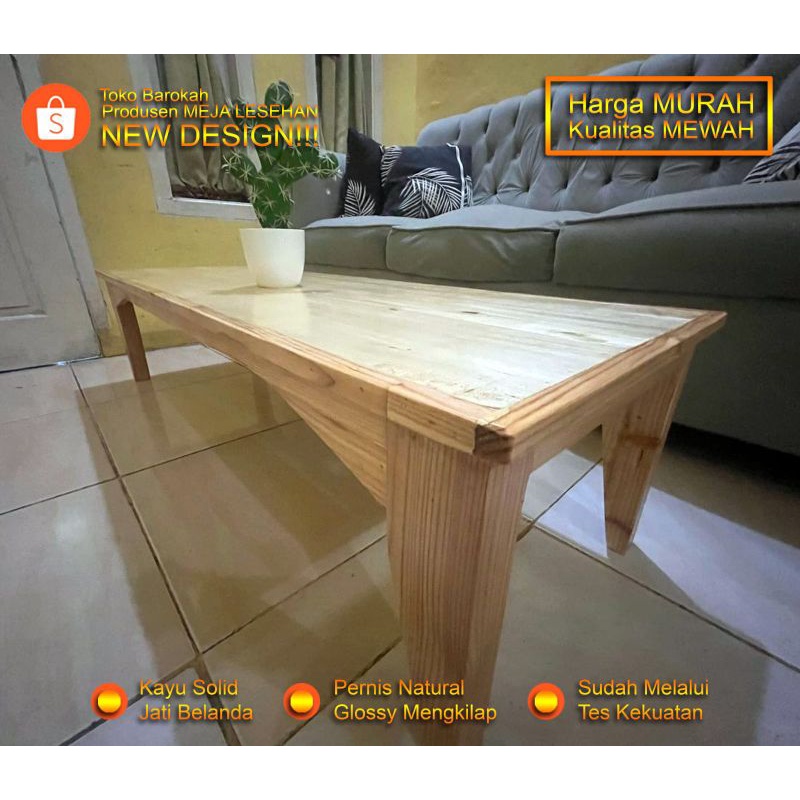 Meja Lesehan Janda (Jati Belanda) ukuran 120×40×30