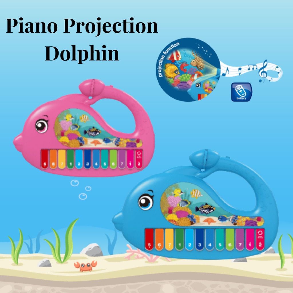 Mainan Anak MUSIC PIANO PROJECTION Mainan Edukasi Piano Belajar Musik Mainan Piano