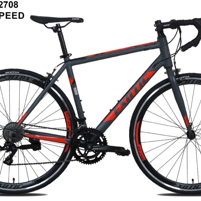 Sepeda Road Bike ( Sepeda Balap) Exotic Et 2708 Alloy Frame #Original